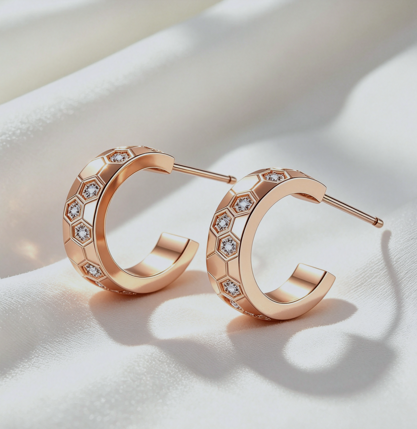 Hexa Honey Luxury Earrings