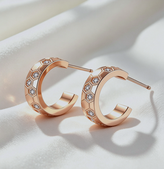 Hexa Honey Luxury Earrings