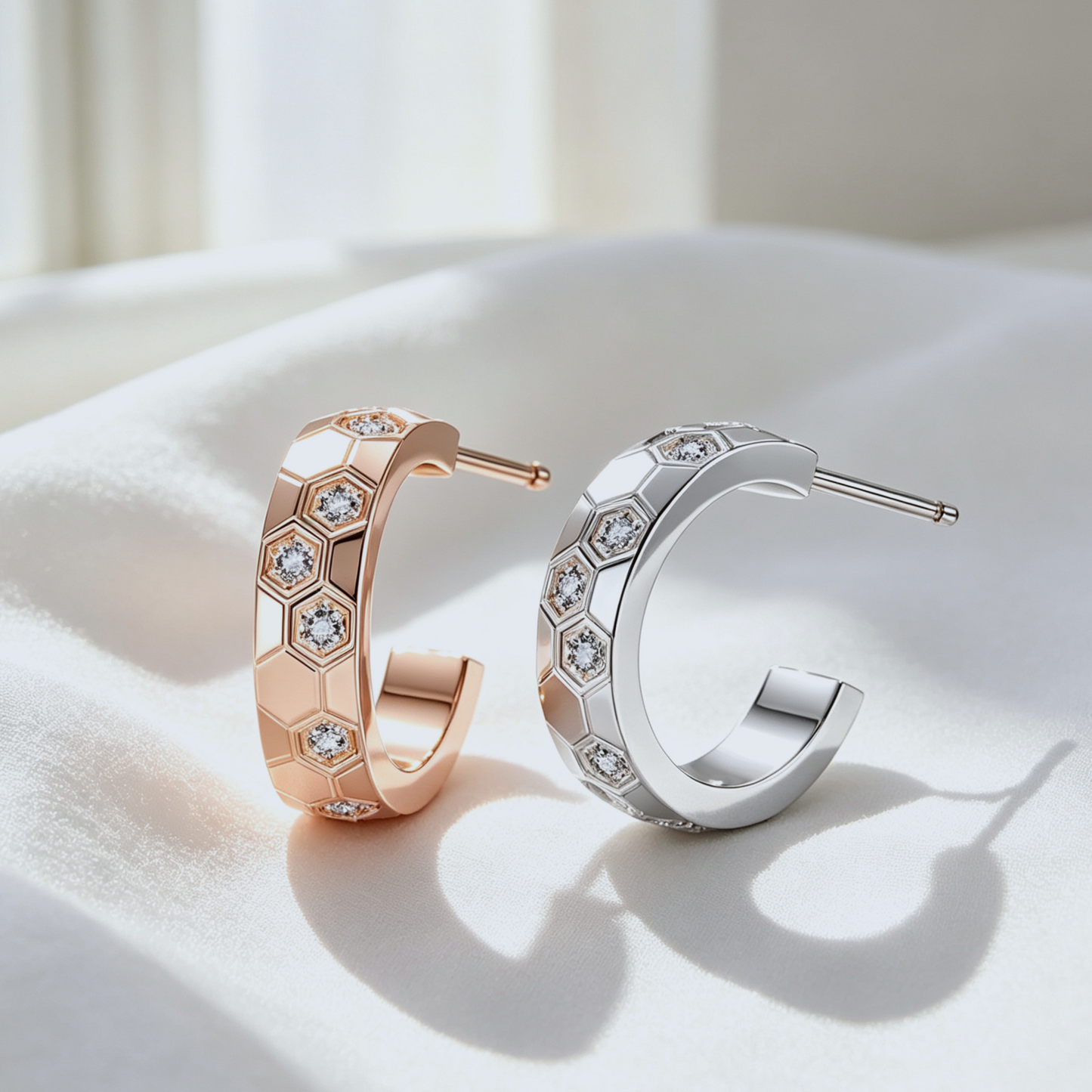 Hexa Honey Luxury Earrings