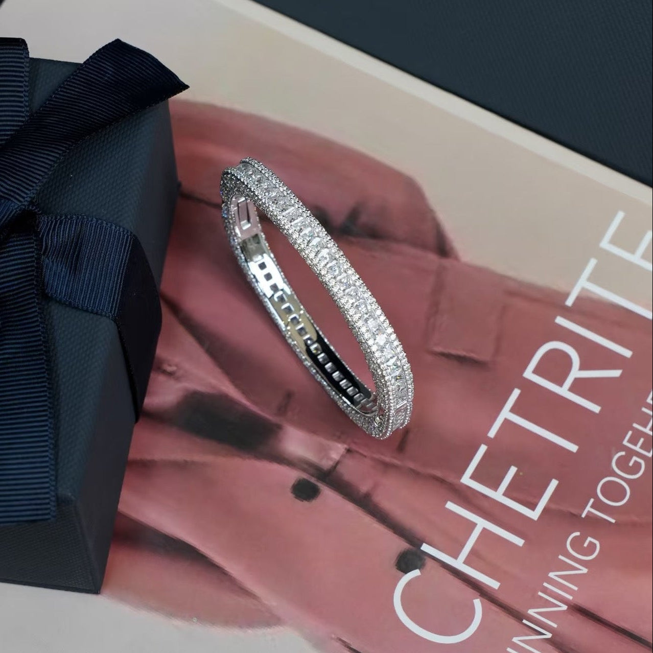 Luxury Full Pavé Crystal Bangle