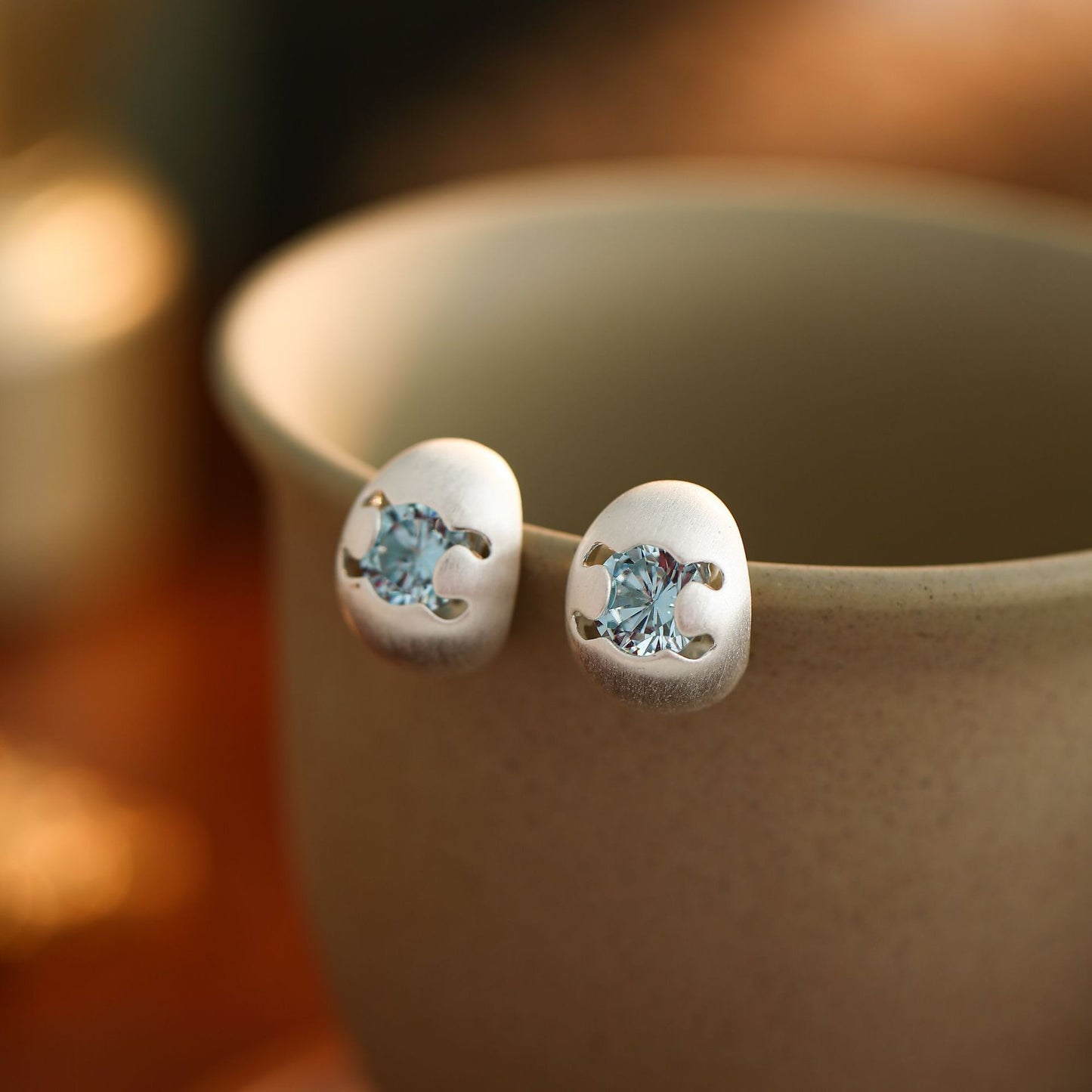 Hatching Egg Crystal Stud Earrings
