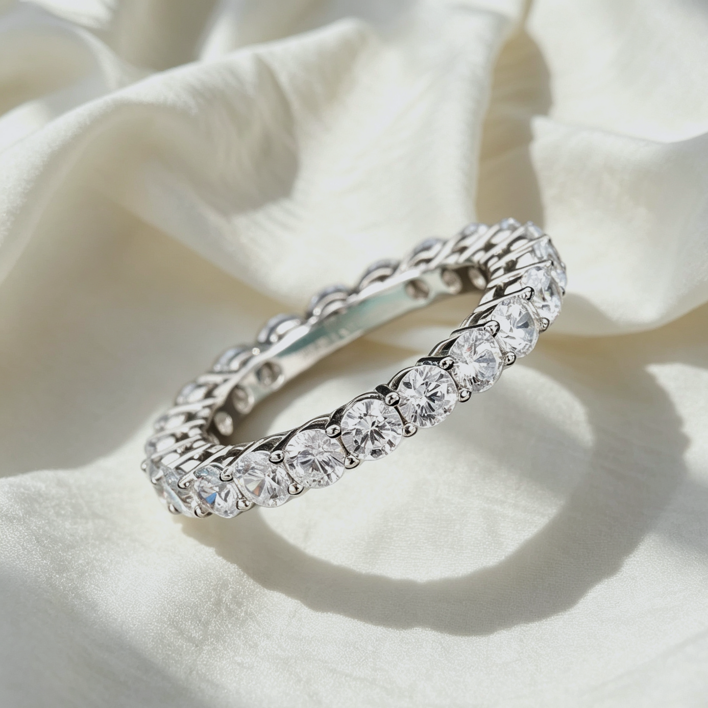 Moissanite Tennis Luxury Ring
